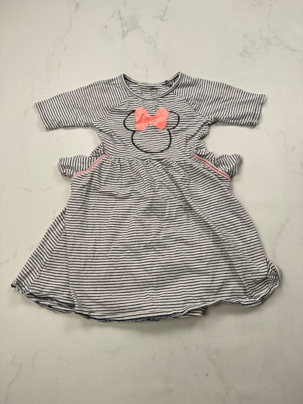Disney Jumping Beans Babydoll Dress Navy 2010s Printed - Girls 6